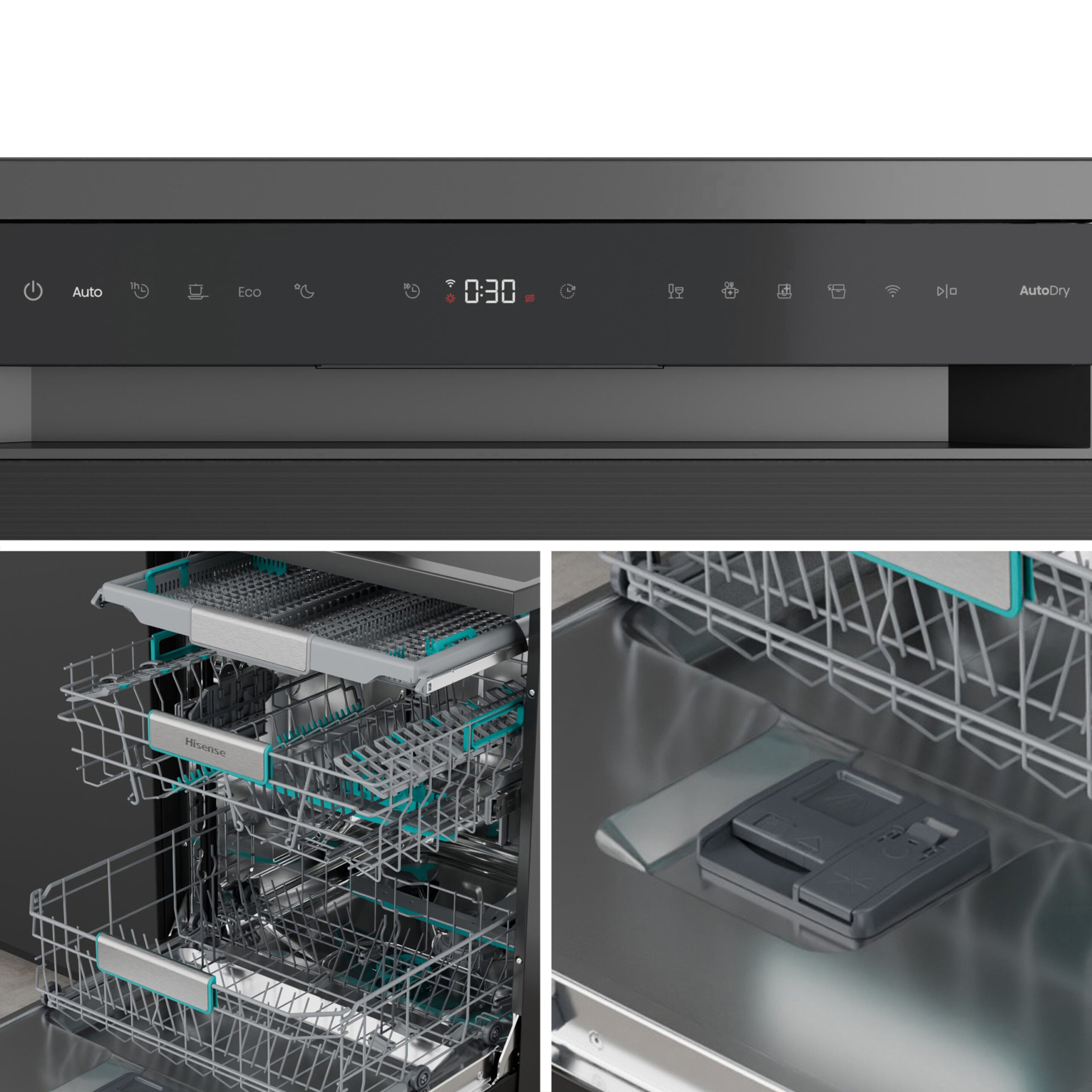 Hisense HS673A90BXUK vaatwasser Vrijstaand 16 couverts EWO5150 - Afbeelding 3