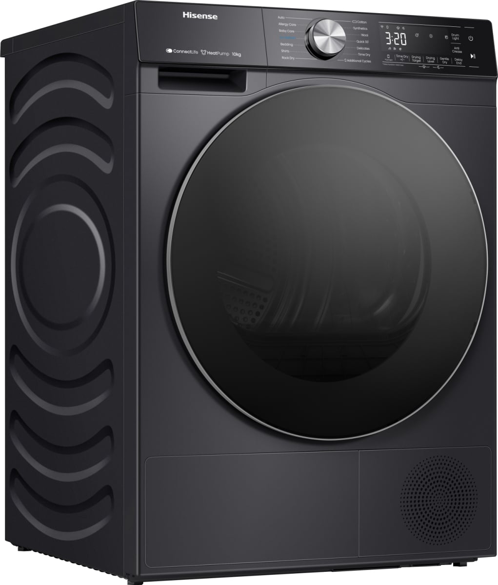 Hisense DH5S102BB wasdroger Vrijstaand Voorlader 10 kg Zwart EWO4997 - Afbeelding 3