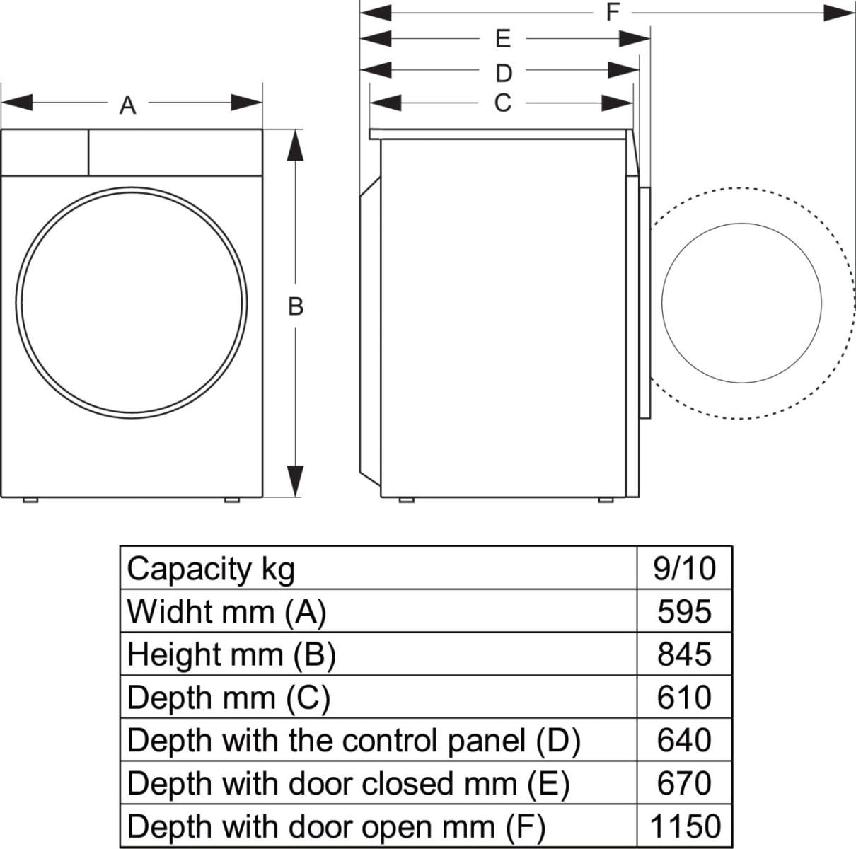Hisense DH5S102BB wasdroger Vrijstaand Voorlader 10 kg Zwart EWO4997 - Afbeelding 11