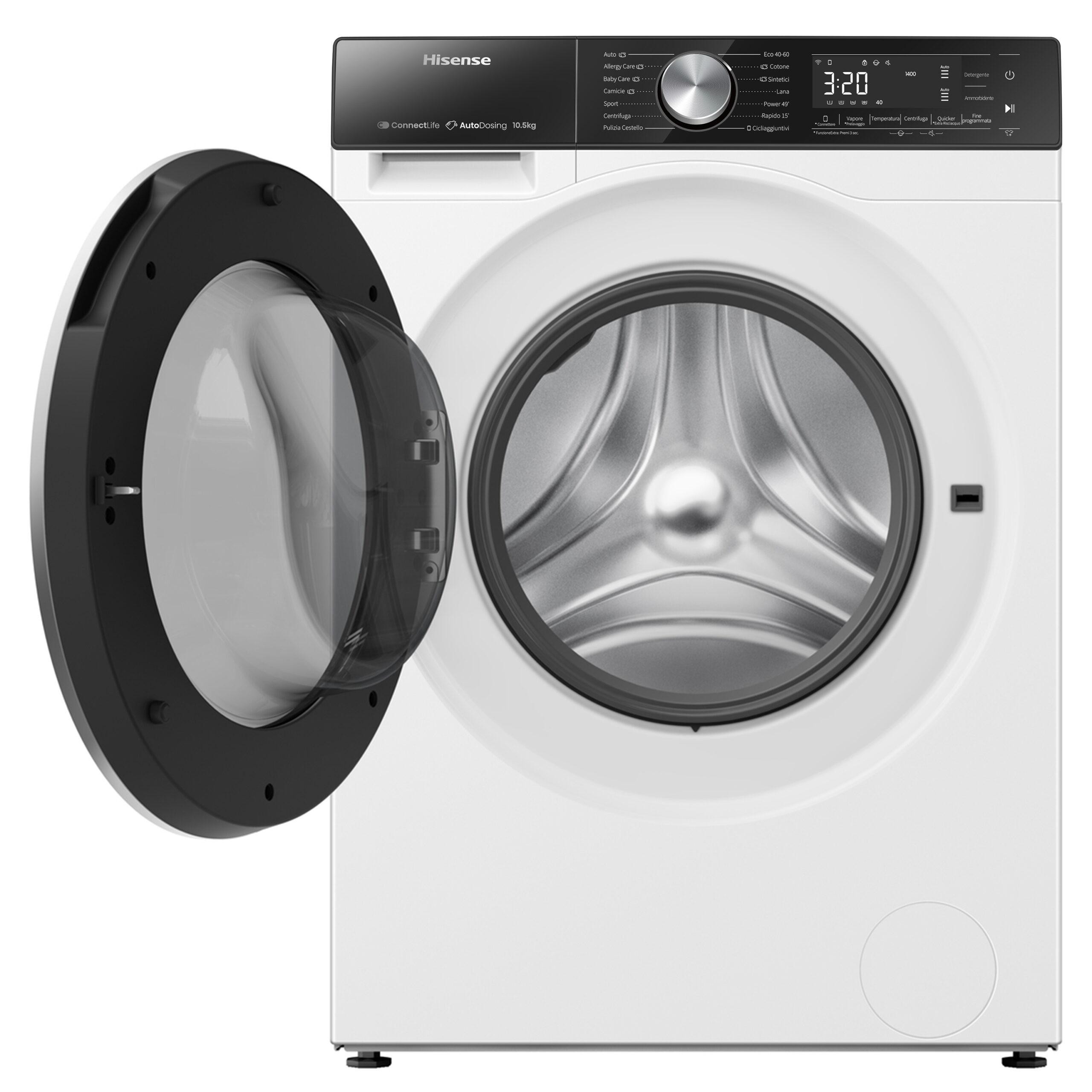 Hisense WF5S1045BW wasmachine Voorlader 10,5 kg 1400 RPM Wit DHZ5239 - Afbeelding 20