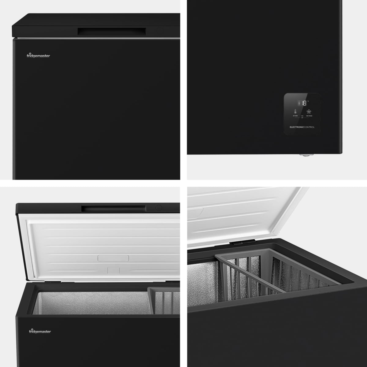 Fridgemaster MCF200EB diepvriezer Diepvrieskist Vrijstaand 198 l Zwart DHZ5331 - Afbeelding 4