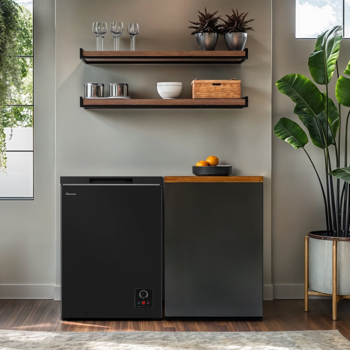 Fridgemaster MCF100EB diepvriezer Diepvrieskist Vrijstaand 97 l Zwart - EWO5387-NP - Afbeelding 3