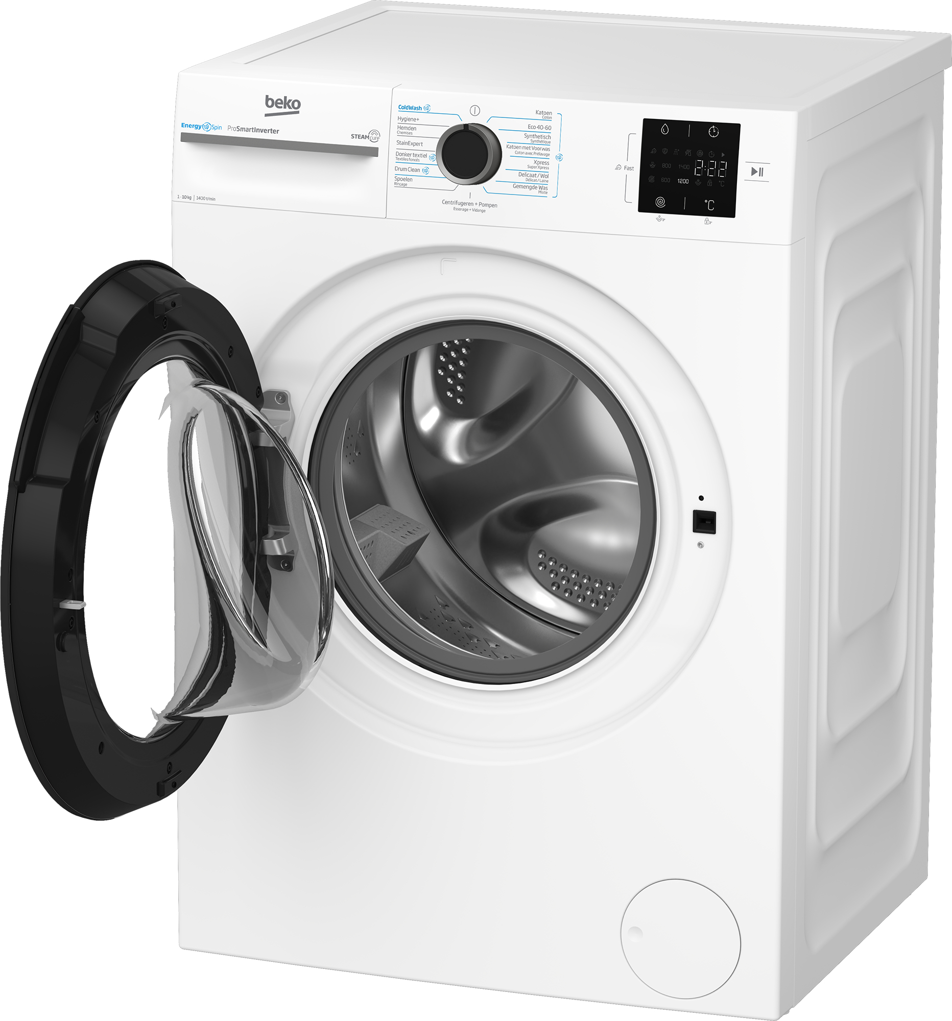 Beko b300 BM3WFT31041W wasmachine Voorlader 10 kg 1400 RPM Wit DHZBEKO183 - Afbeelding 7