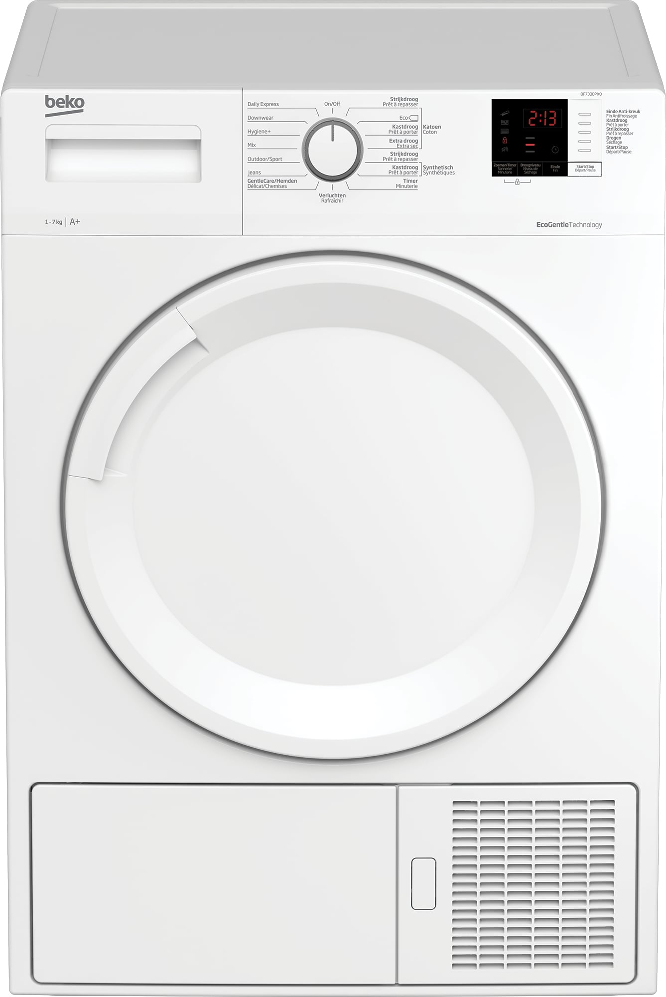 Beko DF7330PX0 wasdroger Vrijstaand Voorlader 7 kg Wit DHZBEKO225 - Afbeelding 7