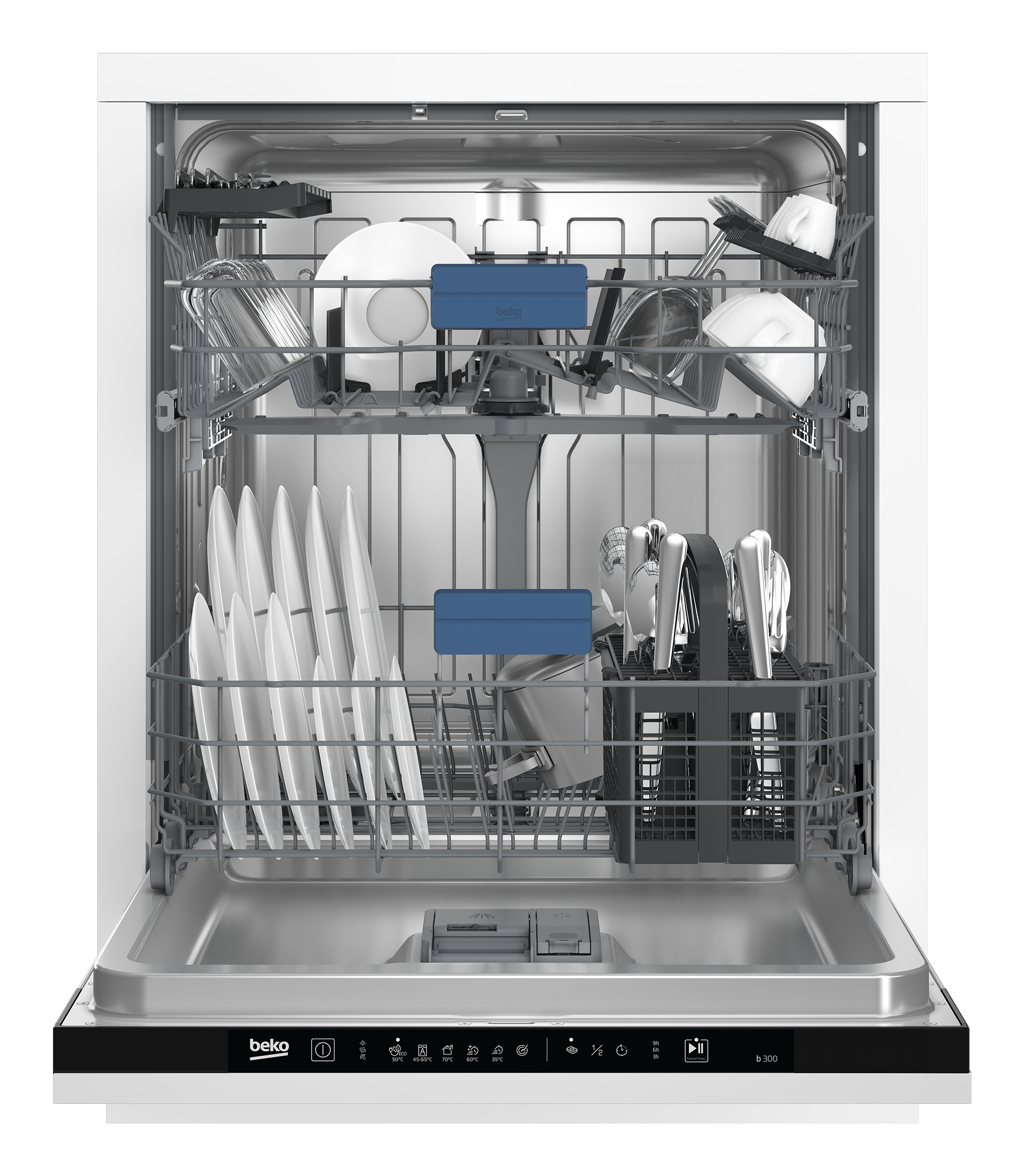 Beko BDIT16431 Volledig ingebouwd 14 couverts DHZBEKO161 - Afbeelding 3