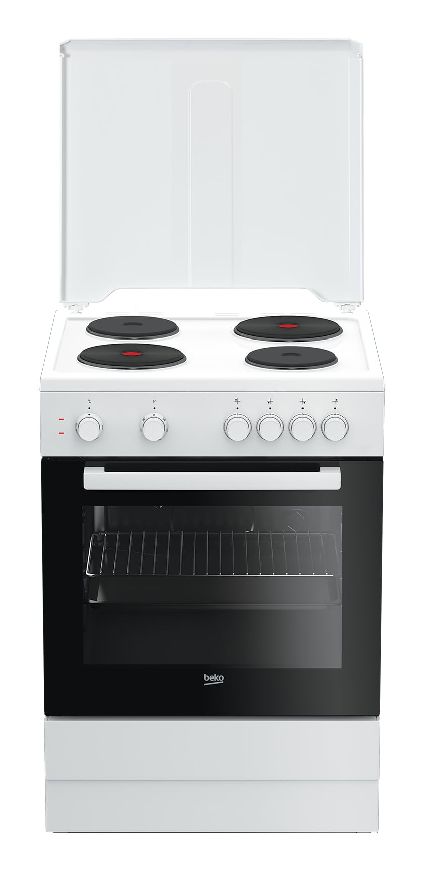 Beko FBS66000GW Vrijstaand fornuis Electrisch Gesealde plaat Wit DHZBEKO245
