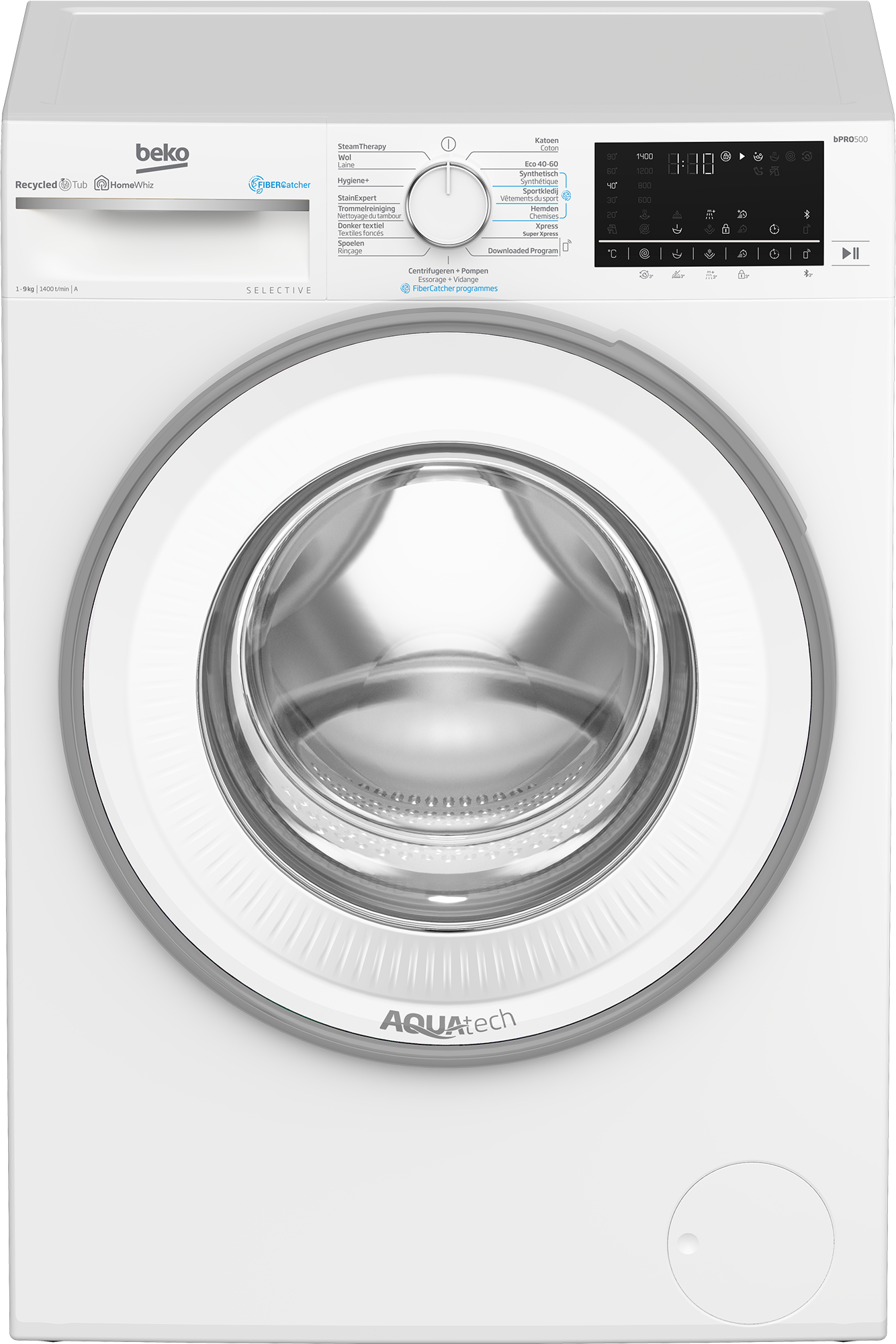 Beko B5WT594189W2 wasmachine Voorlader 9 kg 1400 RPM Wit DHZBEKO091 - Afbeelding 6