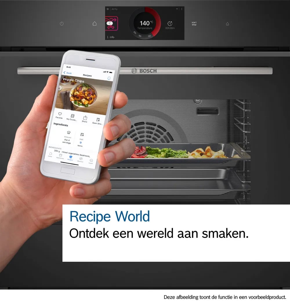 Bosch Serie 8 HMG776KB1 oven 67 l 3600 W Zwart - EWO201020261SR-NP - Afbeelding 7