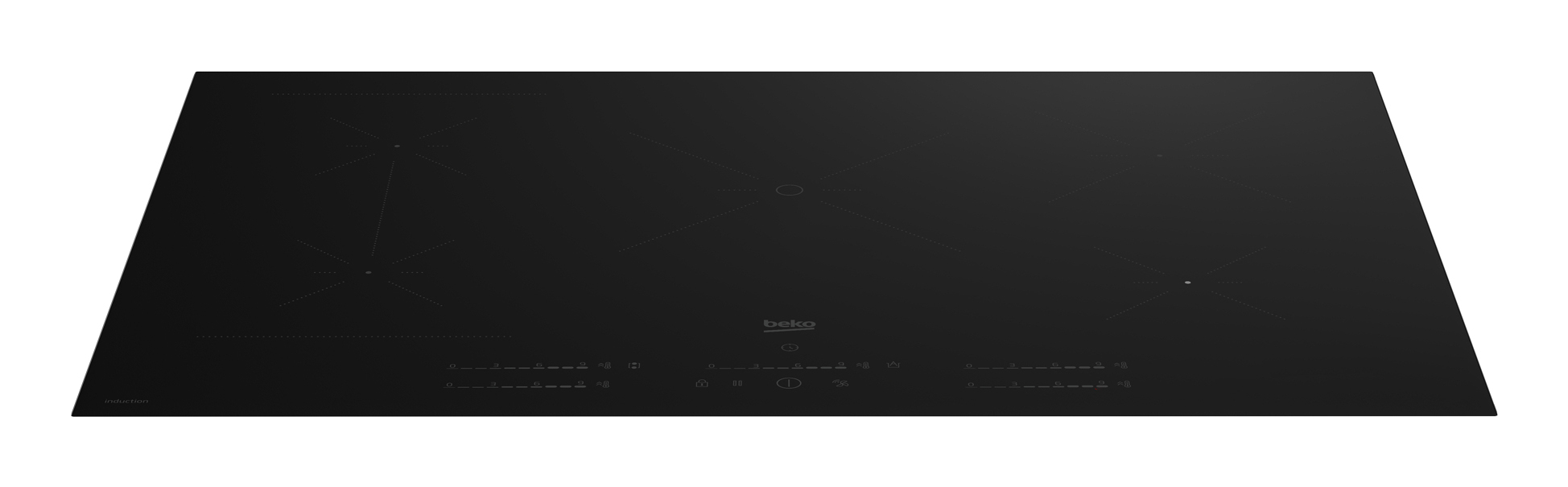 Beko HII85770SUFT kookplaat Zwart Ingebouwd 80 cm Inductiekookplaat zones 5 zone(s) DHZBEKO276 - Afbeelding 3