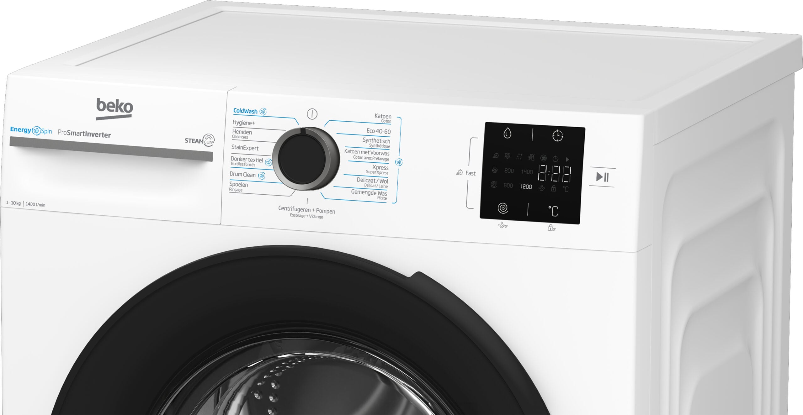 Beko b300 BM3WFT31041W wasmachine Voorlader 10 kg 1400 RPM Wit DHZBEKO183 - Afbeelding 8