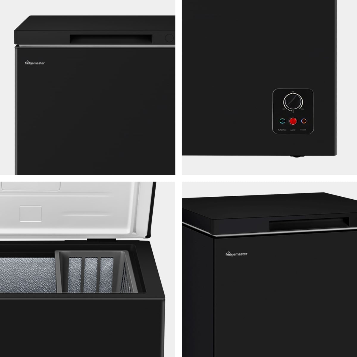 Fridgemaster MCF100EB diepvriezer Diepvrieskist Vrijstaand 97 l Zwart - EWO5387-NP - Afbeelding 4