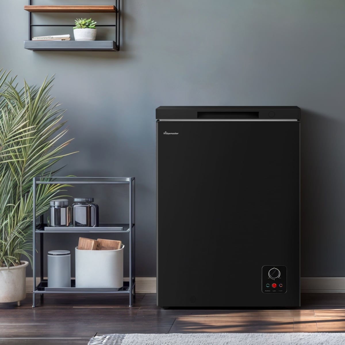 Fridgemaster MCF100EB diepvriezer Diepvrieskist Vrijstaand 97 l Zwart - EWO5387-NP - Afbeelding 2
