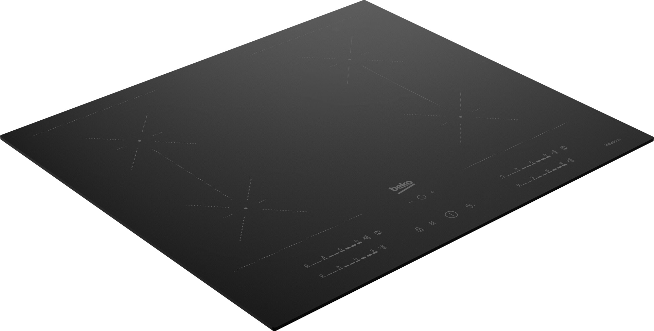 Beko HII64720SUF2T kookplaat Zwart Ingebouwd 60 cm Inductiekookplaat zones 4 zone(s) DHZBEKO273 - Afbeelding 2